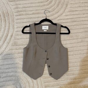 Wilfred Gray Button Down Vest